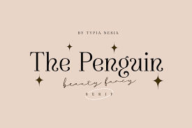 Beispiel einer The Penguin-Schriftart